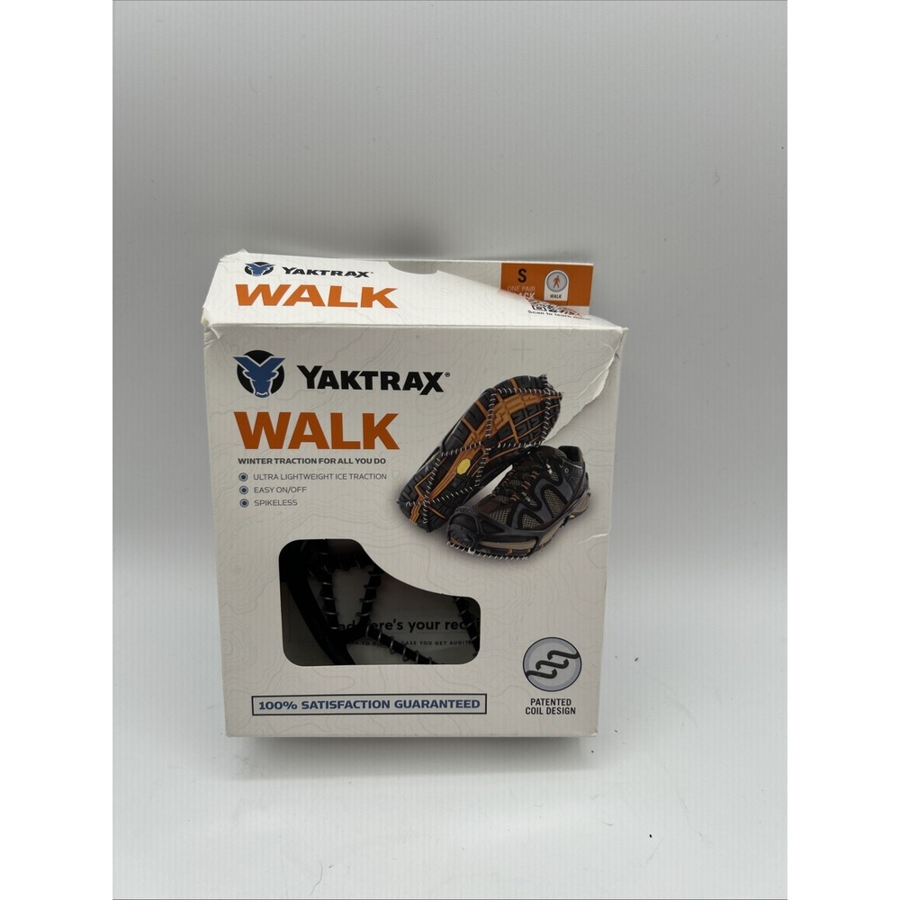 Yaktrax Walk Ice Traction Device Small  Spikeless Winter Cleats Skidlock Coils